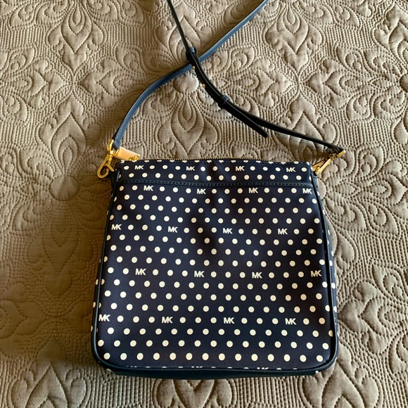 Michael Kors Navy Polka Dot Crossbody Bag - Picture 12 of 16